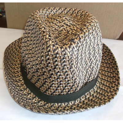 NEW Chico's Cocoa Bean Fedora Summer Hat Grosgrain Ribbon Browns NWT 451002096483 eb-54033486